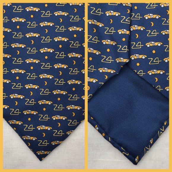 Hermès Les Mans Race Car Tie - Picture 2 of 8